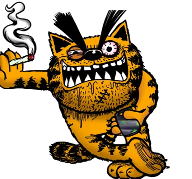 Bad Cat Smoking